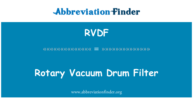 RVDF: Filtru tanbur vakwu li jdur