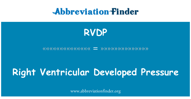 RVDP: Tekanan dikembangkan kanan