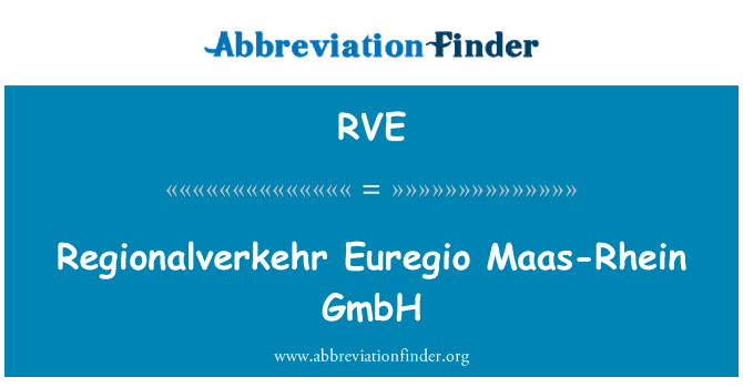 RVE: Regionalverkehr Euregio Maas-Rhein GmbH