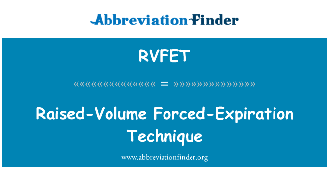 RVFET: حجم آثار انتهاء أجبر تقنية