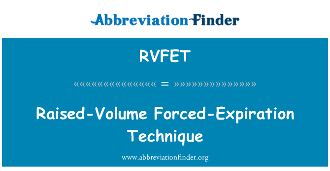 RVFET: پرورش حجم پر مجبور کر دیا-مدت ٹیکنالوجی