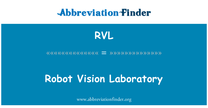 RVL: Laboratorio di visione robot