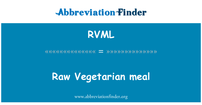 RVML: 生菜食主義の食事