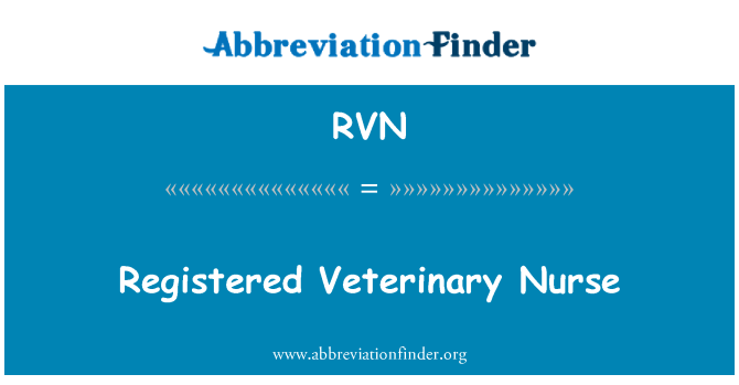 RVN: Reģistrēta Veterinary Nurse