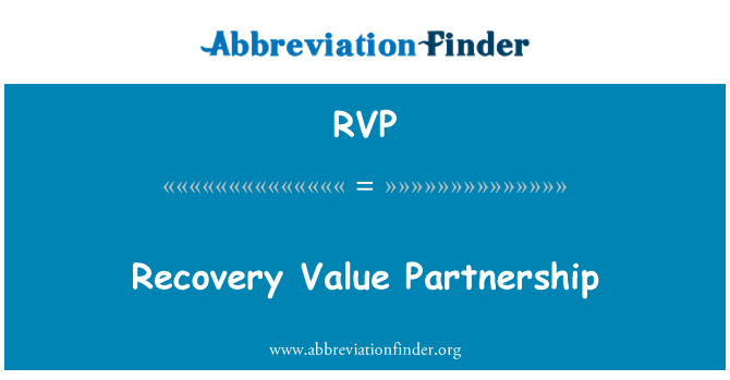 RVP: Recovery Value Partnership