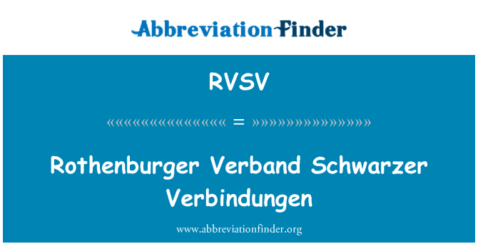 RVSV: Amantra Verband Schwarzer Verbindungen