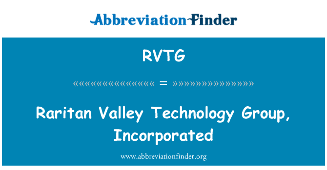 RVTG: Raritan Valley teknoloji gwoup, Inc