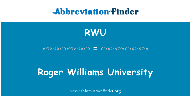 RWU: Roger Williams University