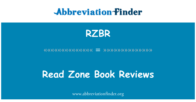 RZBR: Recenzije knjiga čitanje zona
