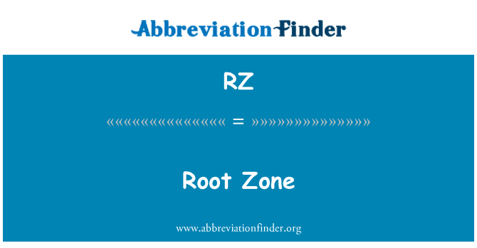 RZ: Hoofdzone