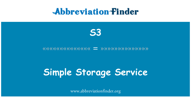 S3: Service de stockage simple