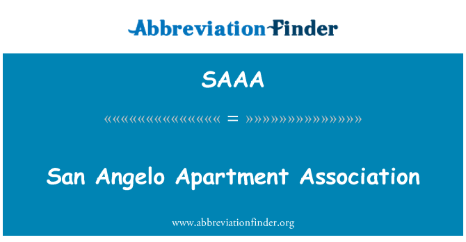 SAAA: San Angelo Apartment Association