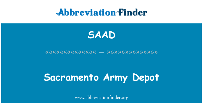 SAAD: Sacramento lame depo
