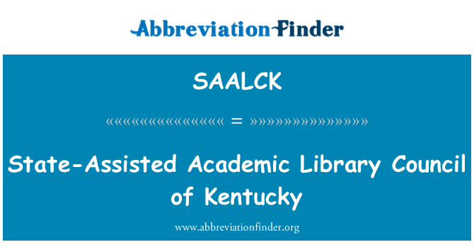 SAALCK: Hội đồng nhà nước hỗ trợ học tập thư viện của Kentucky