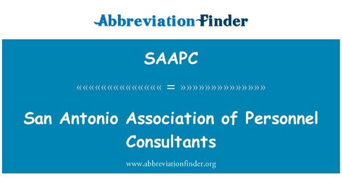 SAAPC: San Antonio Asociatia consultantilor personalului