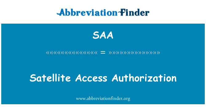 SAA: Satelliitti yhteys lupa