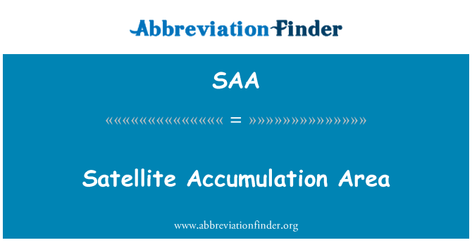 SAA: Satelliet accumulatie gebied