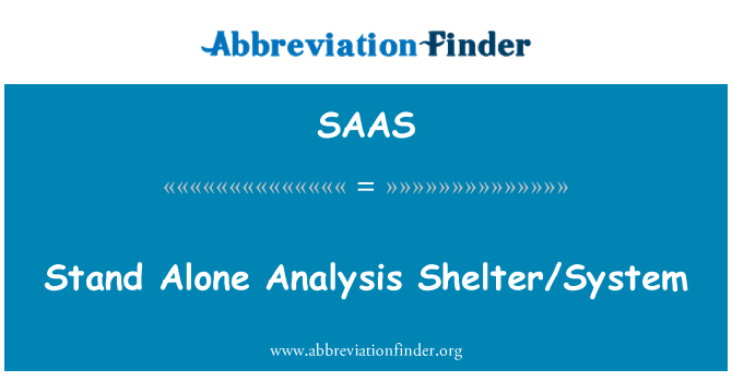 SAAS: 站在單獨分析住房