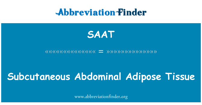 SAAT: Taħt il-ġilda abdominali tessut adipoż