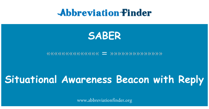 SABER: תפישת המשואה עם תגובה