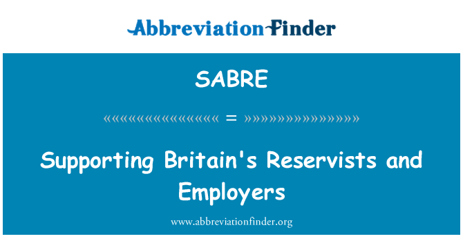 SABRE: Atbalsta Lielbritānijas rezervistiem un darba devējiem