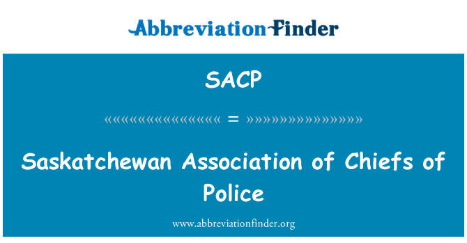 SACP: Saskatchewan asociace náčelníků policie