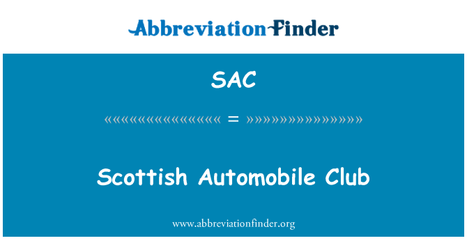 SAC: Scotland Automobile Club