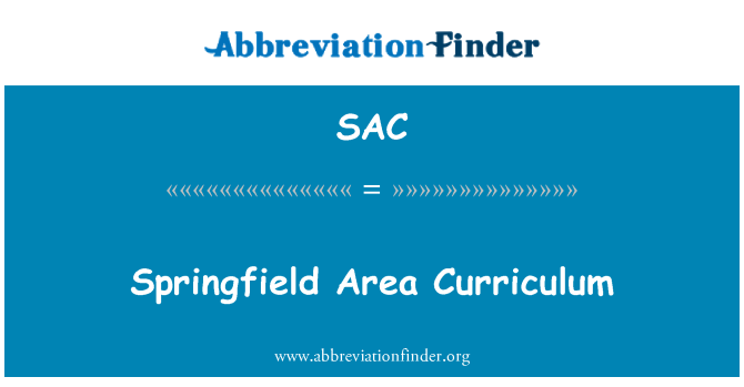 SAC: תוכנית הלימודים באזור ספרינגפילד
