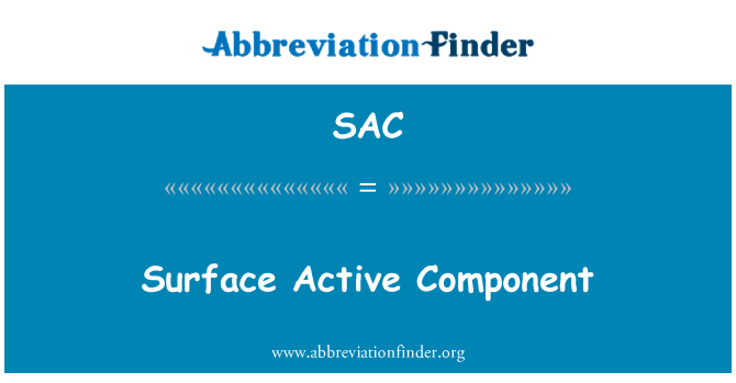 SAC: Surface composant actif