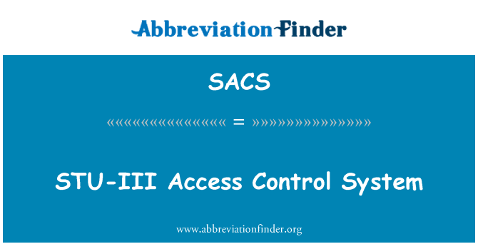 SACS: STU-III-Zutrittskontrollsystem