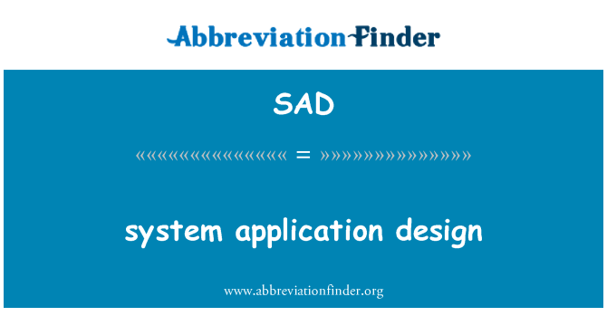 SAD: System-Applikations-design