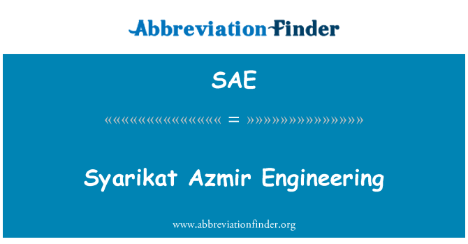 SAE: Syarikat Azmir insener