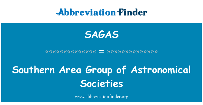SAGAS: Grup daerah Selatan astronomi masyarakat