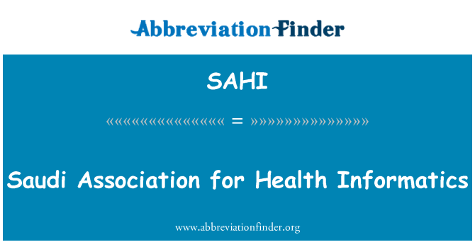 SAHI: L' Association pou sante Informatique