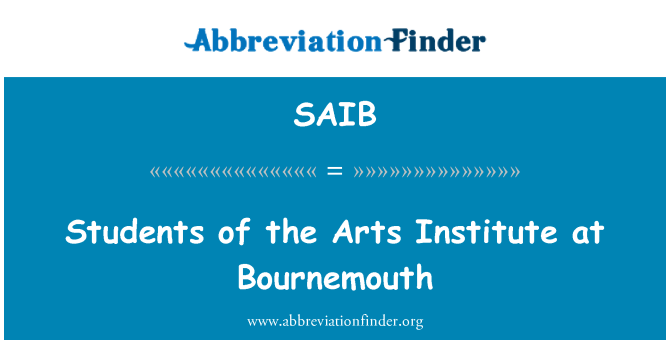 SAIB: Studenti Institutu umění v Bournemouth