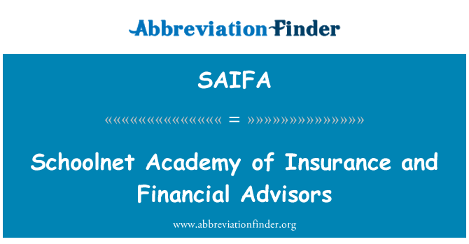 SAIFA: Schoolnet Academy di assicurazione e promotori finanziari