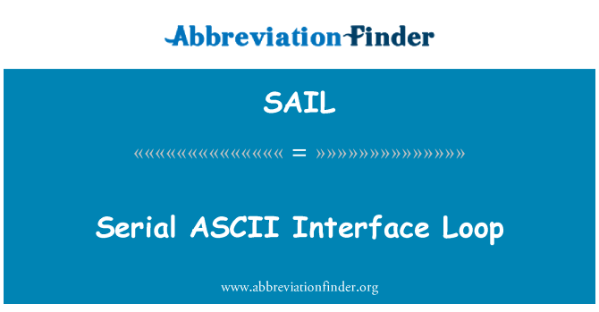 SAIL: ASCII serial Interface Loop
