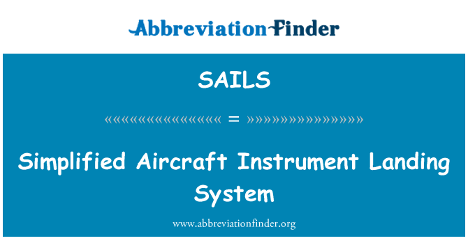 SAILS: 簡化的航空儀錶著陸系統