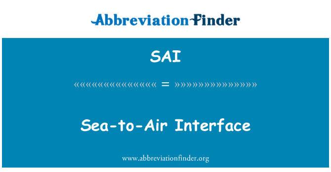 SAI: Sea-to-Air Interface