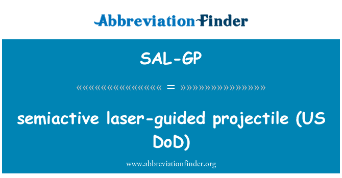 SAL-GP: semiactive dẫn đường bằng laser đạn (US DoD)