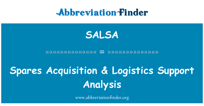 SALSA: Reservedele erhvervelse & Logistics Support analyse