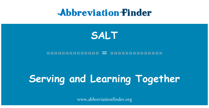 SALT: Phục vụ và học tập với nhau