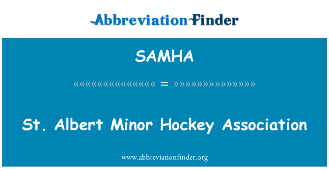 SAMHA: St. Albert mindre Hockey Association