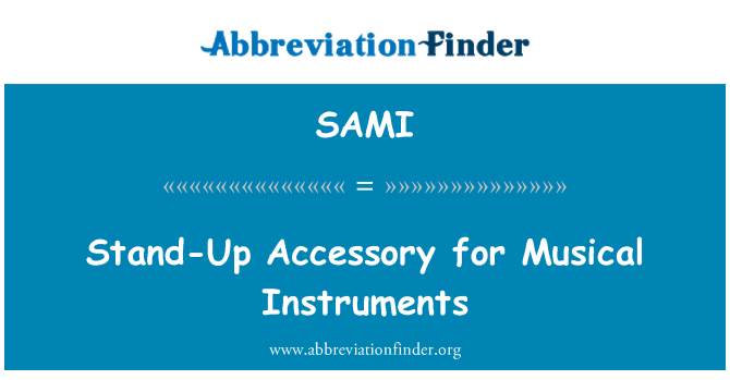 SAMI: Stand-up accessoire pour Instruments de musique