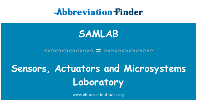 SAMLAB: Sensori, pievadi un Microsystems laboratorija