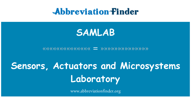 SAMLAB: Sensoren, Aktoren und Microsystems Labor