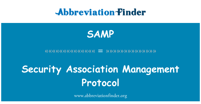 SAMP: Bezpečnostní asociace Management Protocol