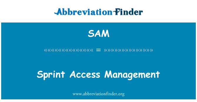 SAM: Sprint Access Management