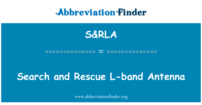 S&RLA: Поиск и спасение L-антенна