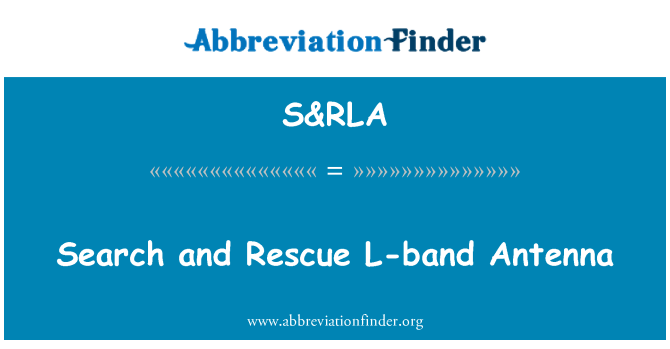 S&RLA: Search and Rescue L-band Antenna